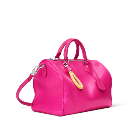 Speedy Soft 30 Epi Leather Rose Miami Silver-Toned Hardware