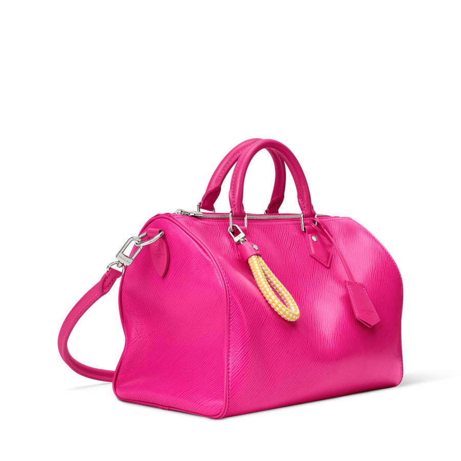 Speedy Soft 30 Epi Leather Rose Miami Silver-Toned Hardware