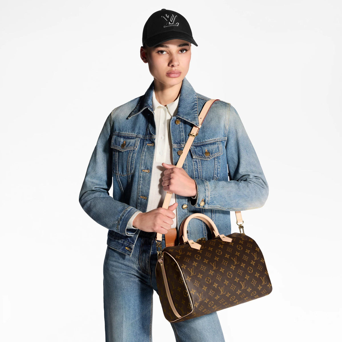 Speedy Bandoulière 30 Mon Monogram Coated Canvas Handbag P01920