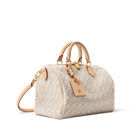 Speedy Soft 30 Monogram Emblème Peuplier Canvas Tote