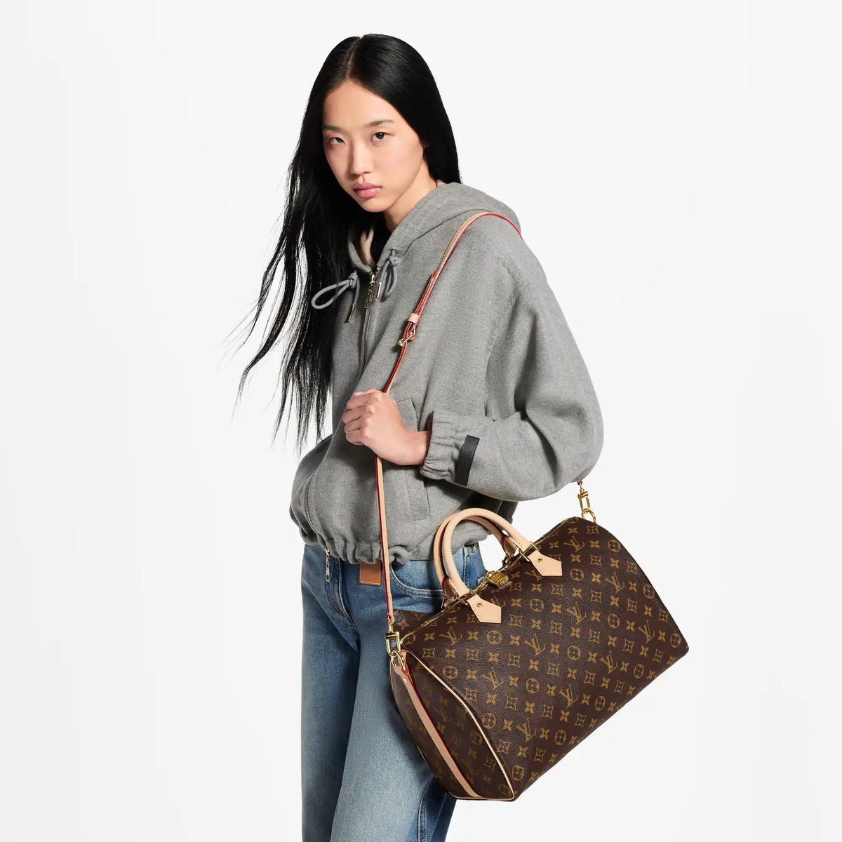 Speedy Bandoulière 35 Monogram Coated Canvas Handbag M46981