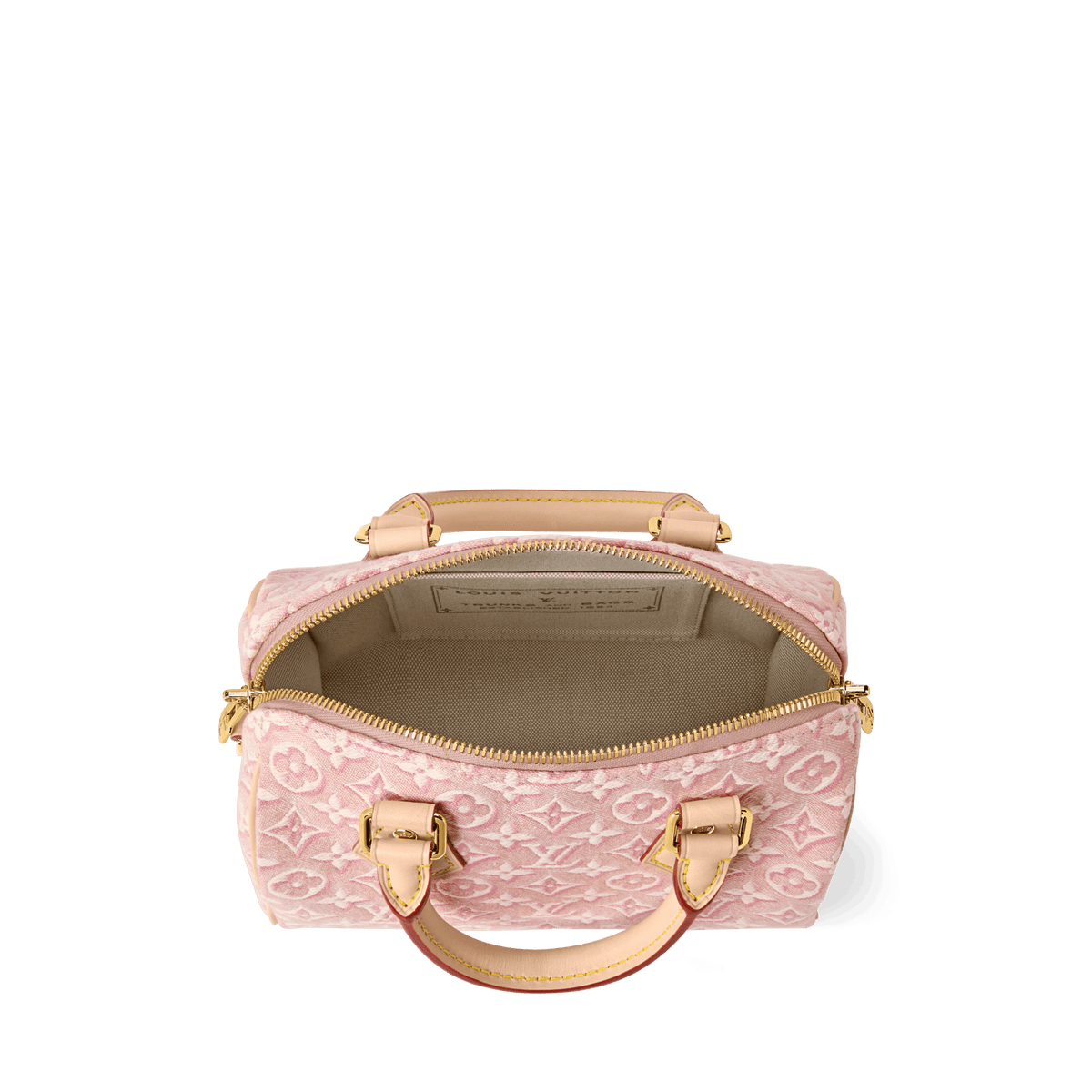Speedy Bandoulière 20 Monogram Emblème Rose Ruban Bag