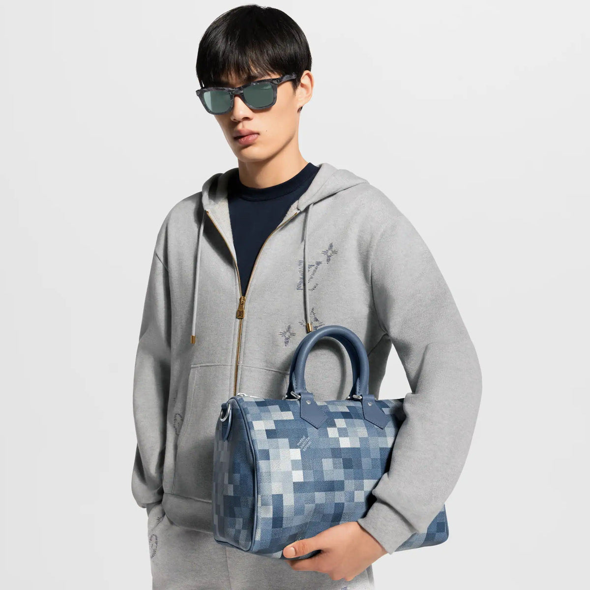 Speedy 30 Bandoulière Bag Damoflage Indigo Shoes