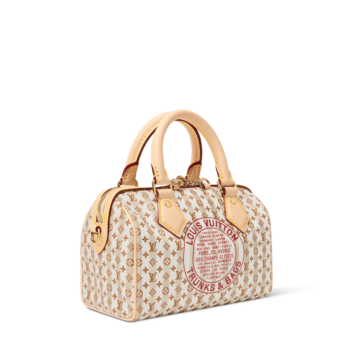 Speedy Bandoulière 20 LV Stamp Nude Rose Monogram Canvas Handbag M29459