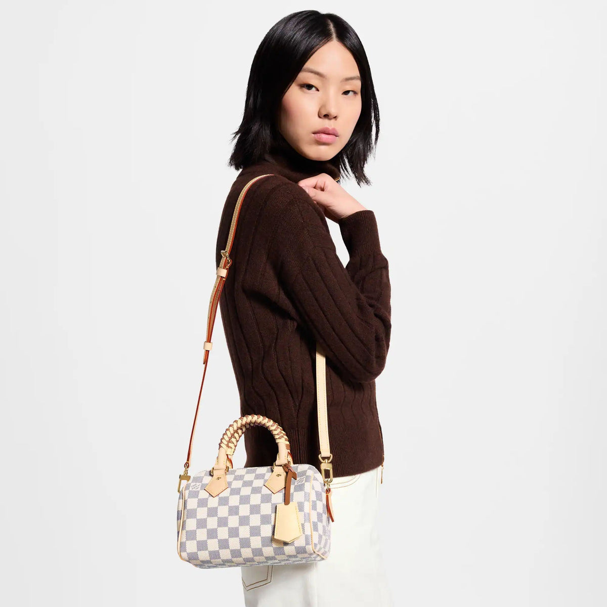 Speedy Bandoulière 20 Damier Azur Coated Canvas Handbag N40950