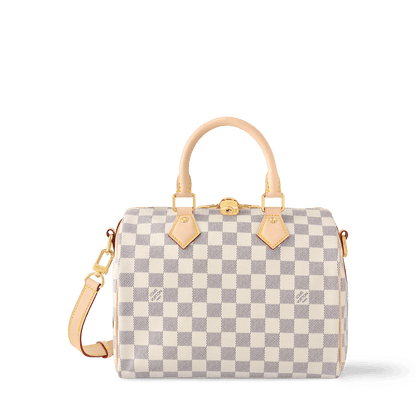 Speedy Bandoulière 25 Damier Azur Canvas Crossbody Bag