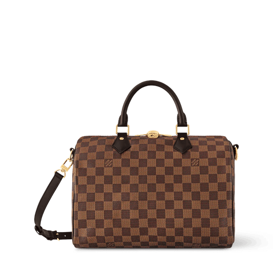 Speedy Bandoulière 30 Damier Ebene Coated Canvas Tote Bag N40590