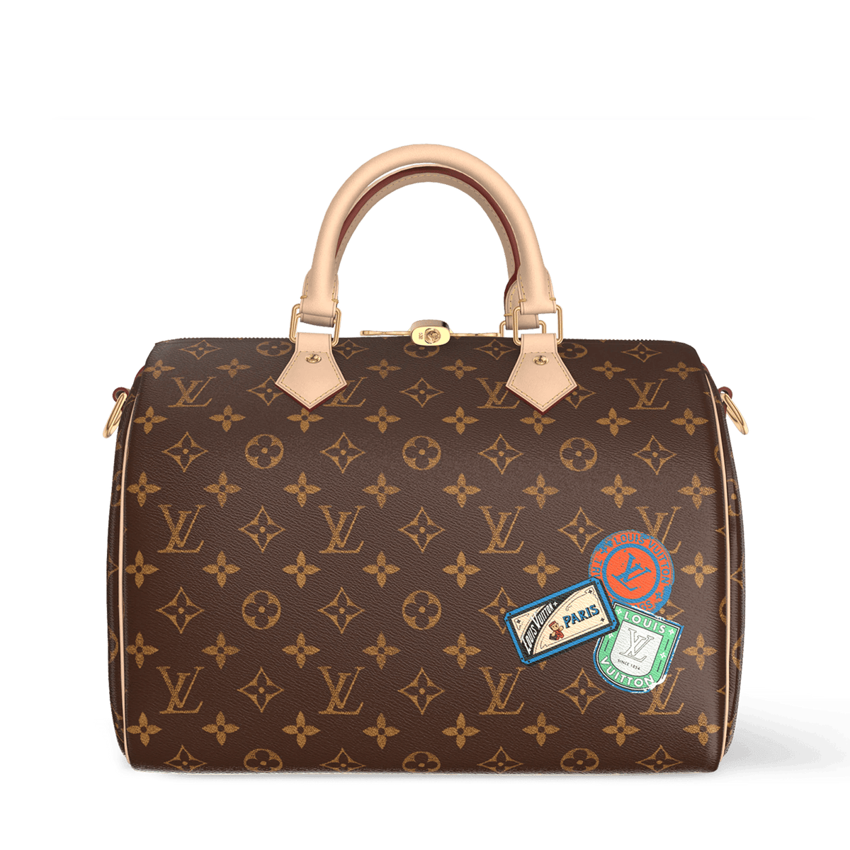 Speedy Bandoulière 30 Mon Monogram Coated Canvas Handbag P01920