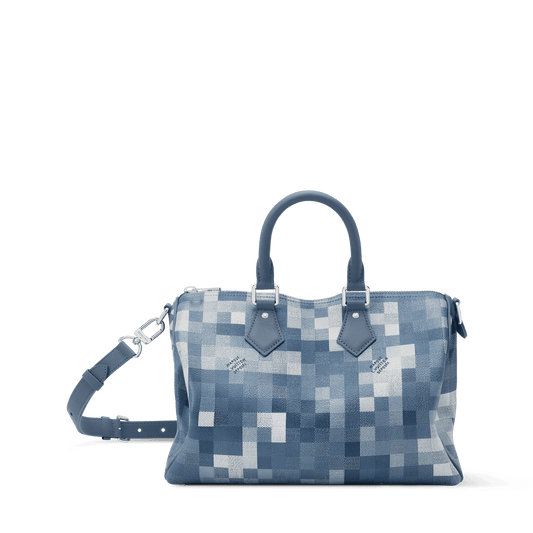 Speedy 30 Bandoulière Bag Damoflage Indigo Shoes