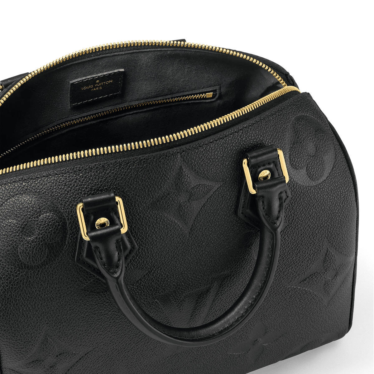 Speedy Bandoulière 25 Black Monogram Empreinte Leather Handbag M58951