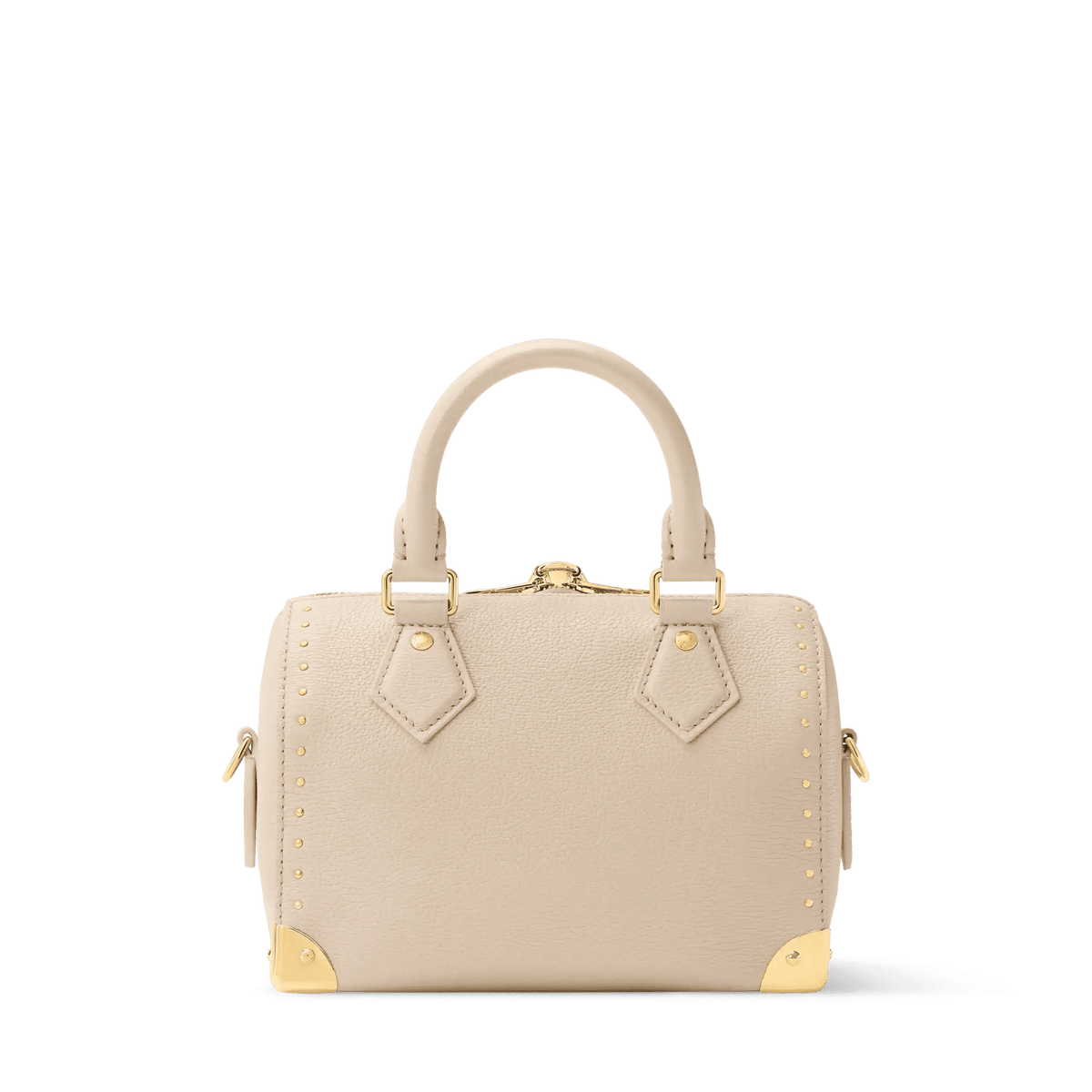 Speedy Trunk 20 Calfskin Leather Almond Crossbody Bag