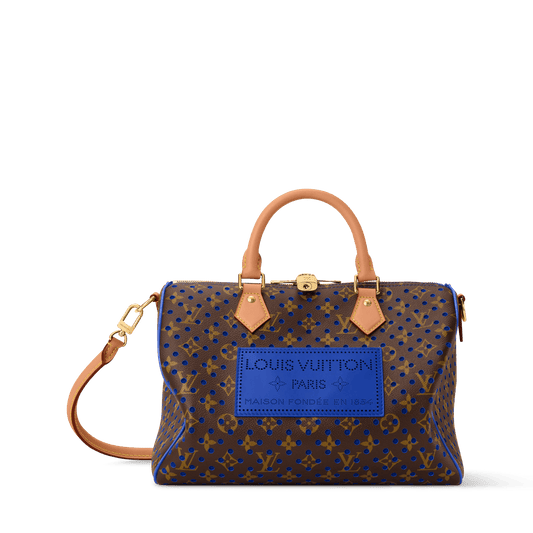 Speedy Soft 30 Monogram Perfo Neon Wave Canvas Handbag