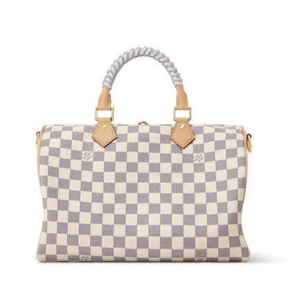 Speedy Soft 30 Damier Azur Bleu Olympe Coated Canvas Handbag N40908