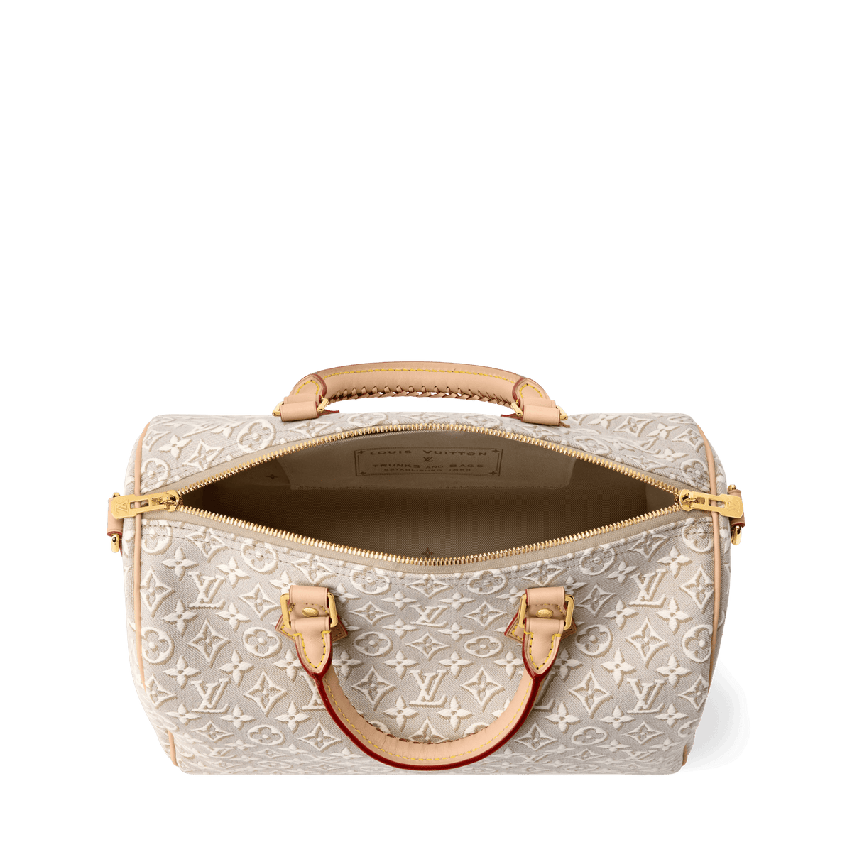 Speedy Soft 30 Monogram Emblème Peuplier Gold-Toned Hardware