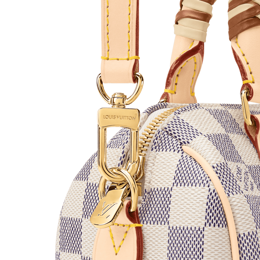 Speedy Bandoulière 20 Damier Azur Coated Canvas Handbag