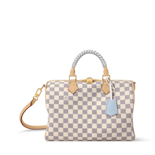 Speedy Soft 30 Damier Azur Bleu Olympe Coated Canvas Handbag N40908