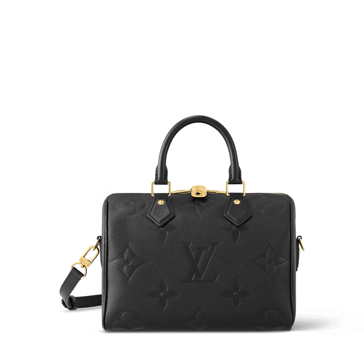 Speedy Bandoulière 25 Black Monogram Empreinte Leather Handbag M58951