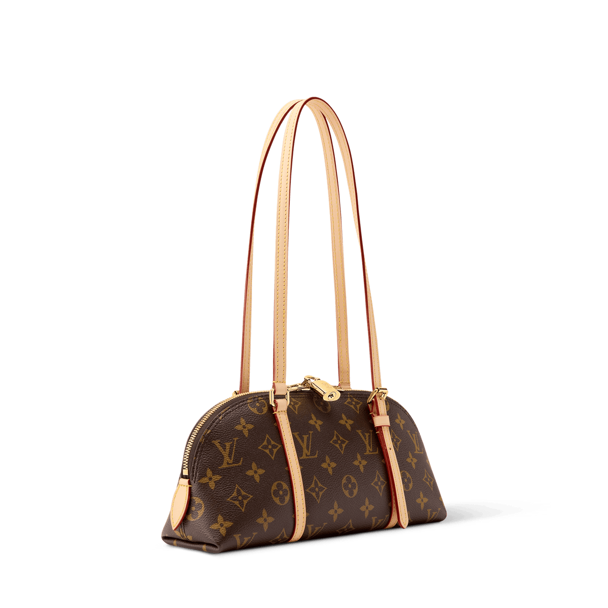 Squire East West Monogram Canvas Shoulder Bag