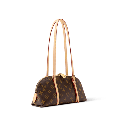 Squire East West Monogram Canvas Shoulder Bag