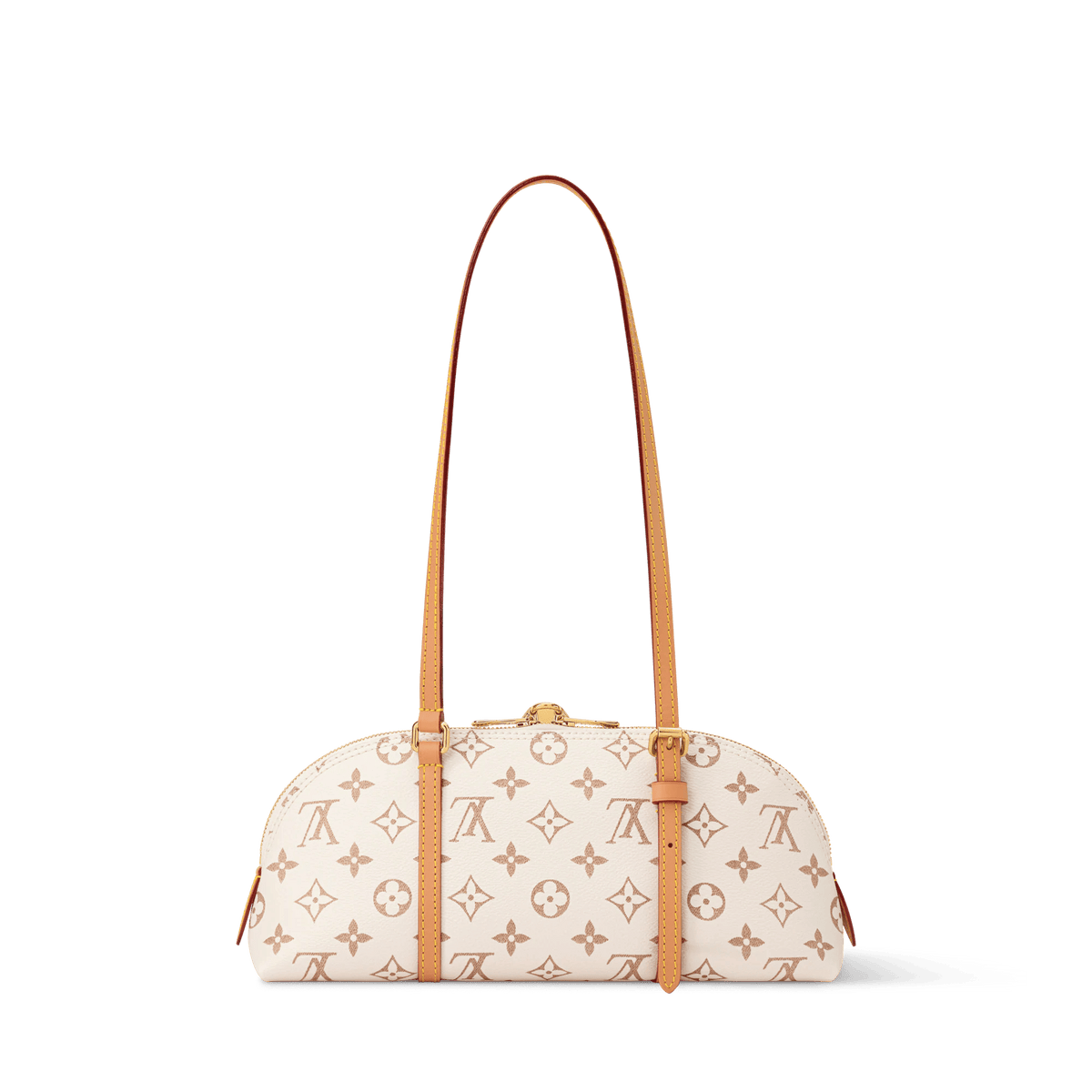 Squire East-West Monogram Dune Canvas Shoulder Bag