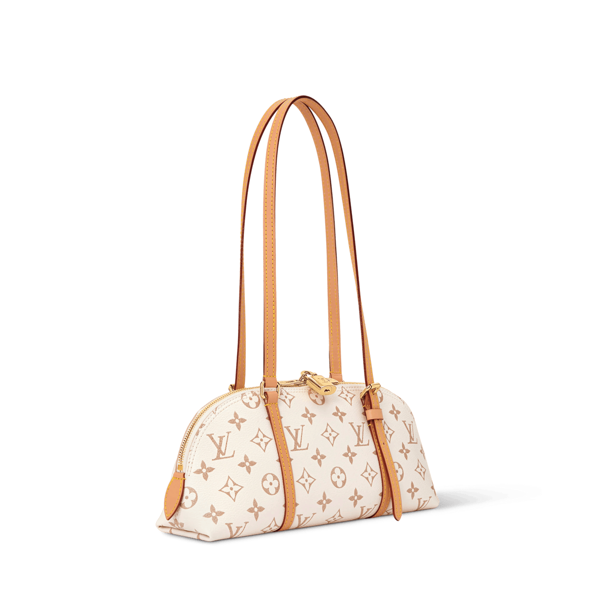 Squire East-West Monogram Dune Canvas Shoulder Bag
