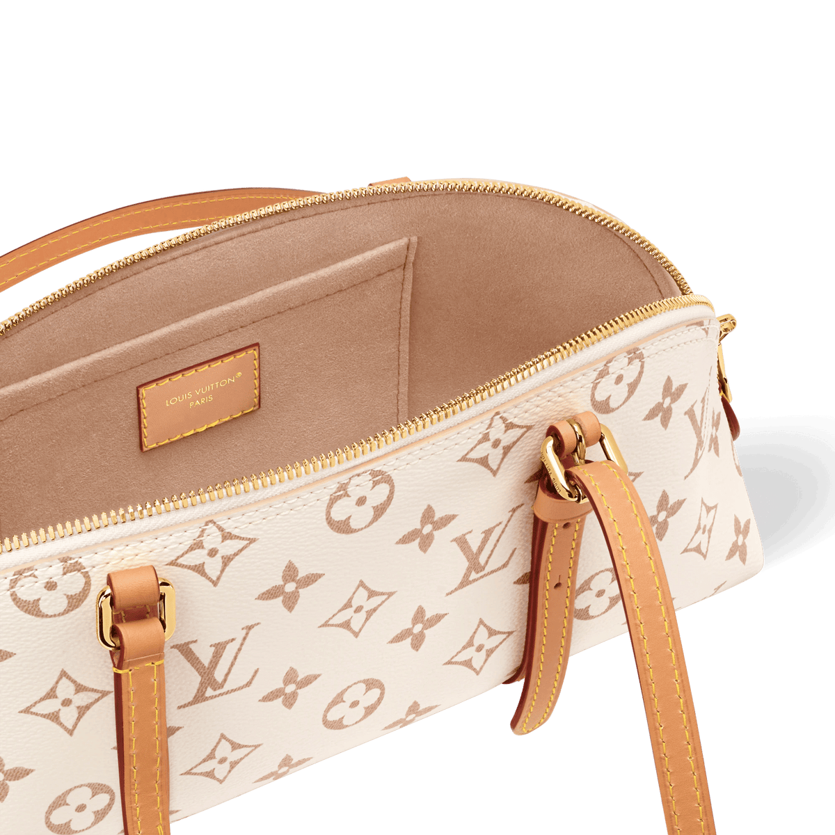 Squire East-West Monogram Dune Canvas Shoulder Bag