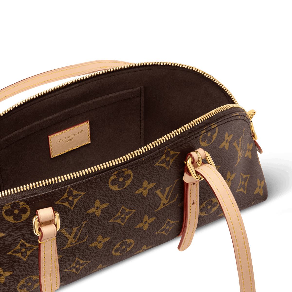 Squire East West Monogram Canvas Shoulder Bag