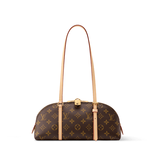 Squire East West Monogram Canvas Shoulder Bag