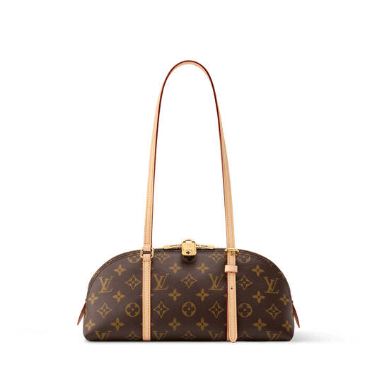 Squire East West Monogram Canvas Shoulder Bag