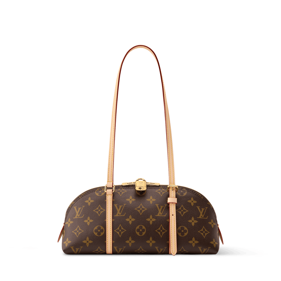 Squire East West Monogram Canvas Shoulder Bag