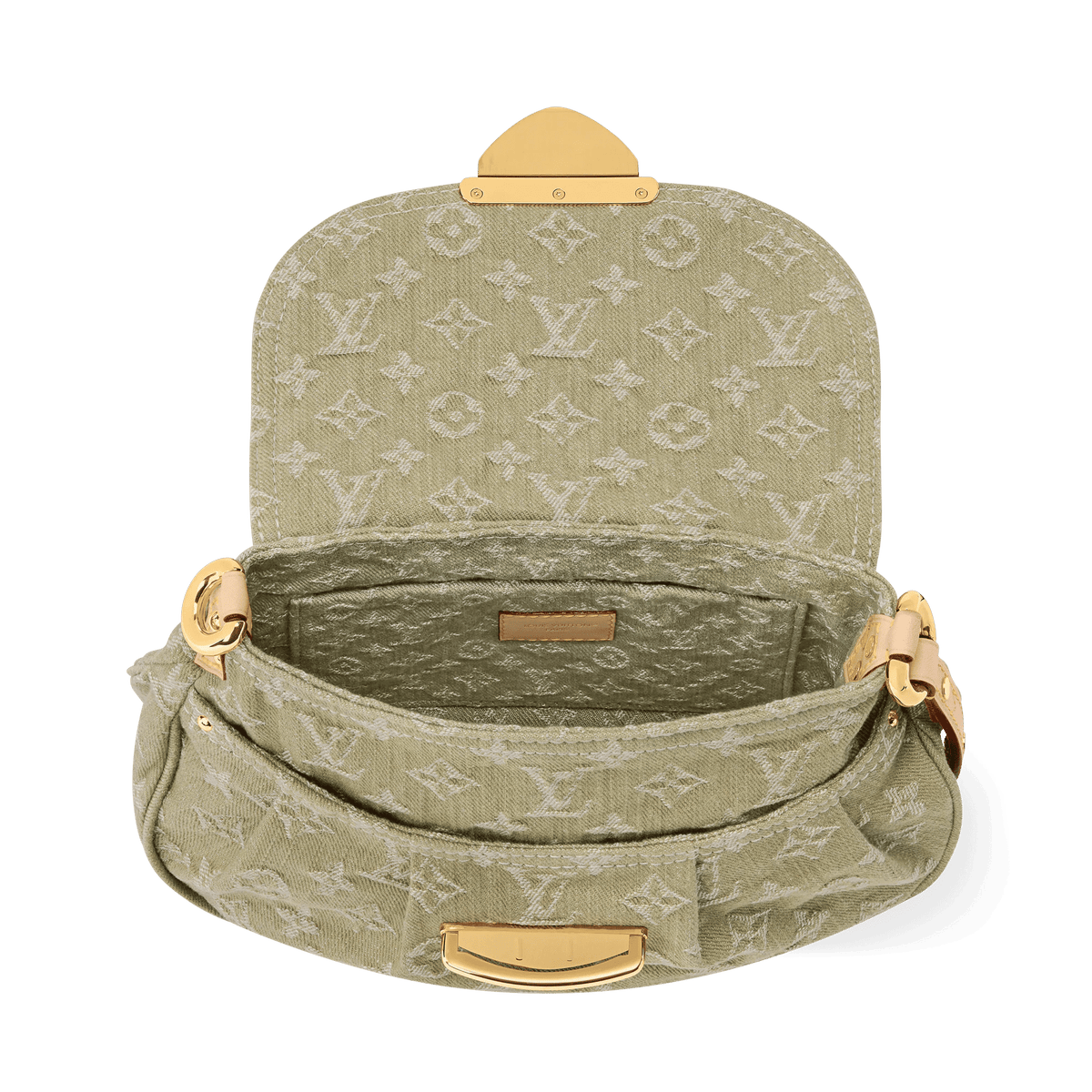 Sunset Khaki Denim Gold-Toned Hardware