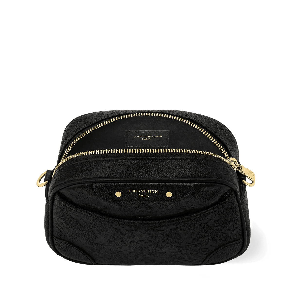 Tiny Camera Bag Black Monogram Empreinte Leather Crossbody M25518