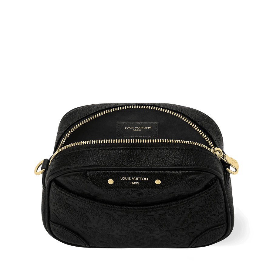 Tiny Camera Bag Black Monogram Empreinte Leather Crossbody M25518