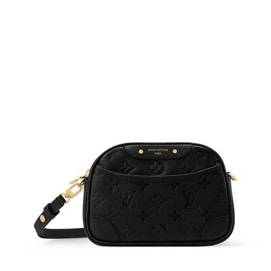 Tiny Camera Bag Black Monogram Empreinte Leather Crossbody M25518