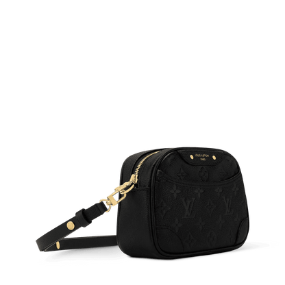 Tiny Camera Bag Black Monogram Empreinte Leather Crossbody M25518