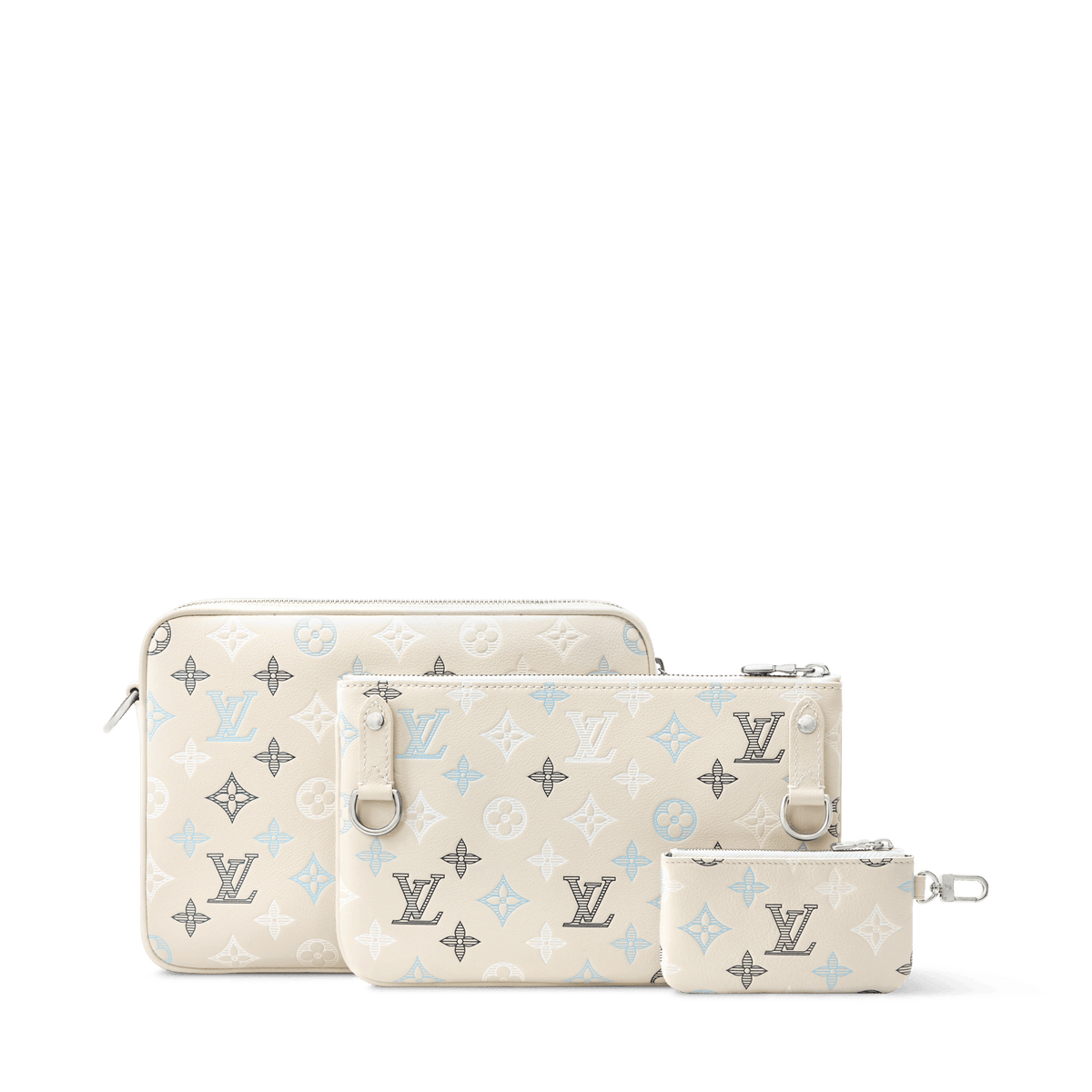 Trio Messenger Bag Monogram Shadow Shoes