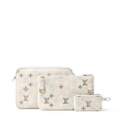 Trio Messenger Bag Monogram Shadow Shoes