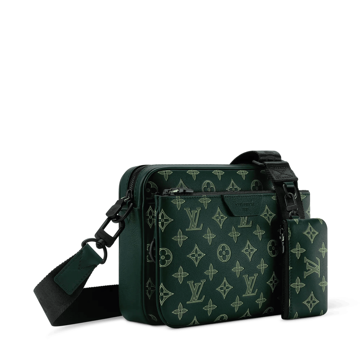 Trio Messenger Forest Green Shoes