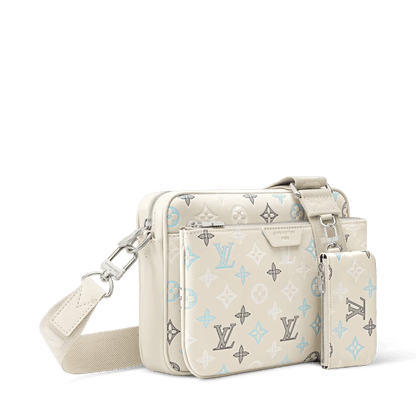 Trio Messenger Bag Monogram Shadow Shoes