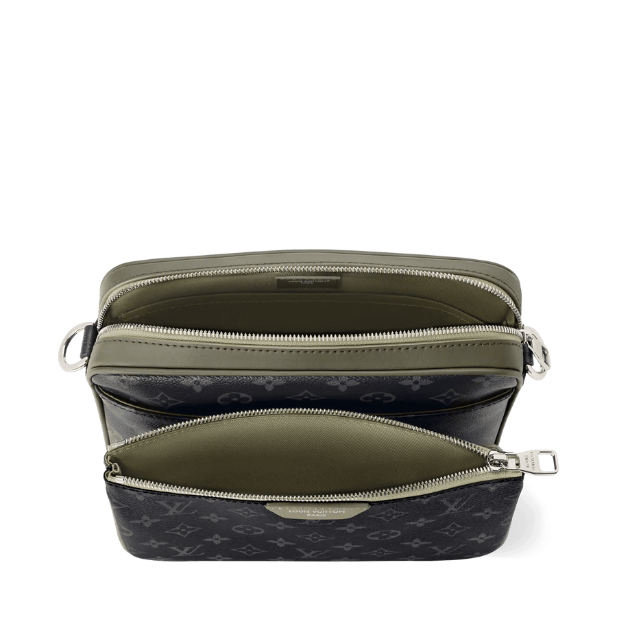 Trio Messenger Bag Khaki Shoes