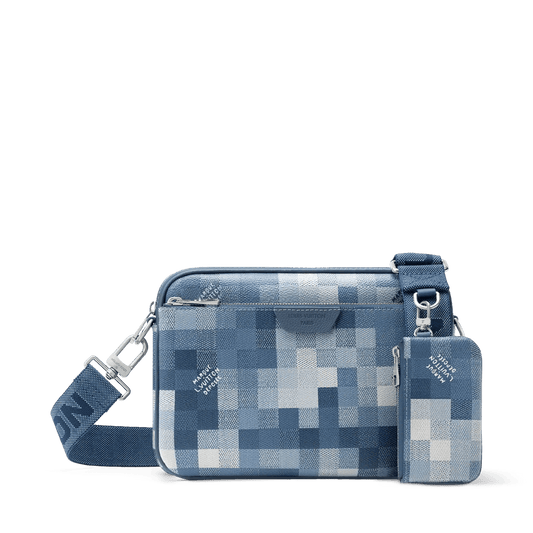 Trio Messenger Bag Indigo Shoes
