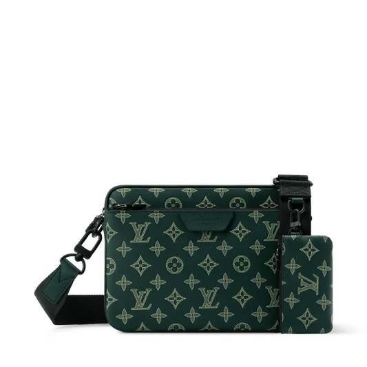 Trio Messenger Forest Green Shoes
