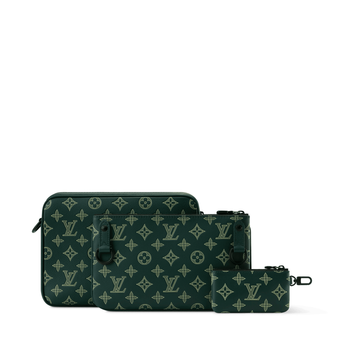 Trio Messenger Forest Green Shoes