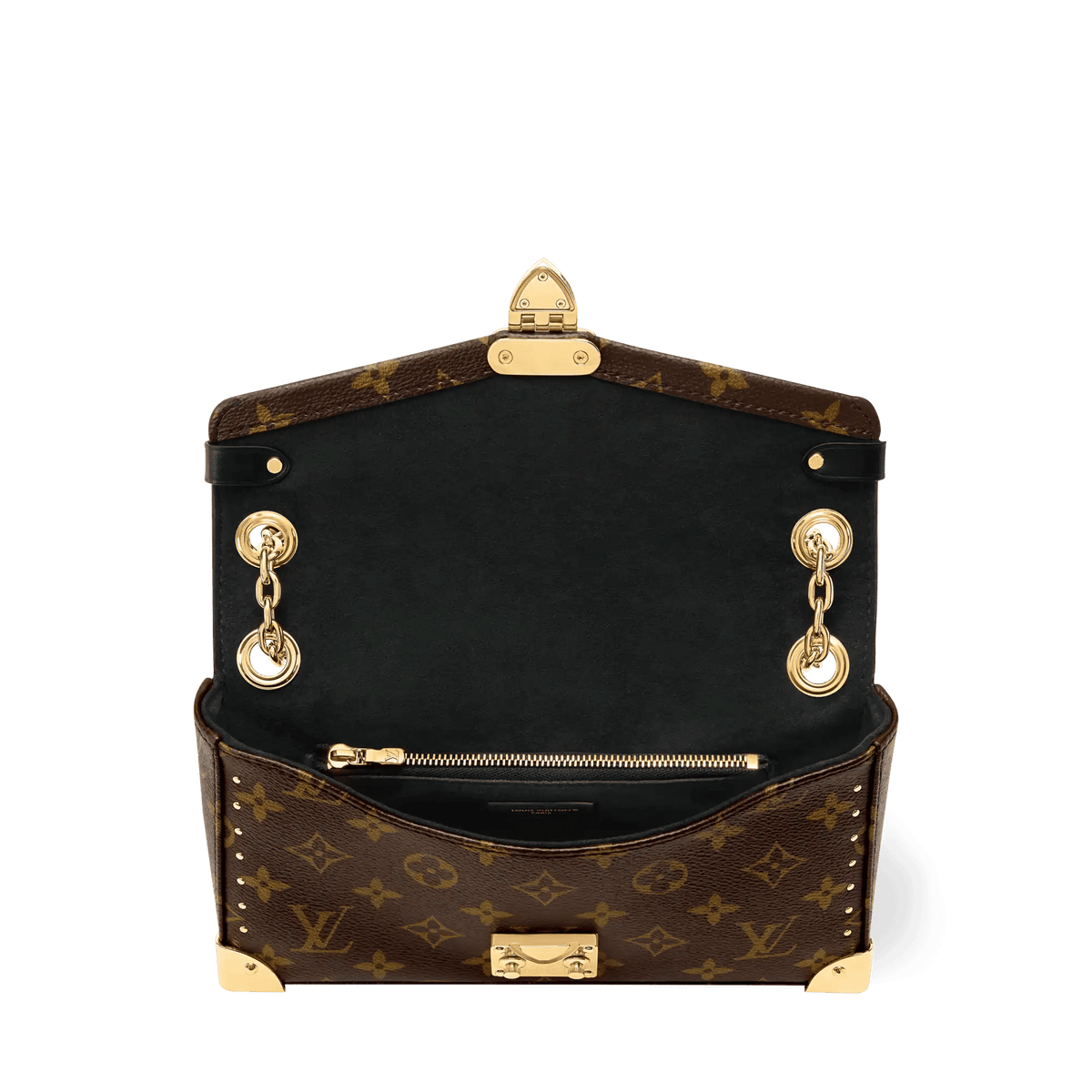 Trunkie East West Monogram Canvas Baguette Bag