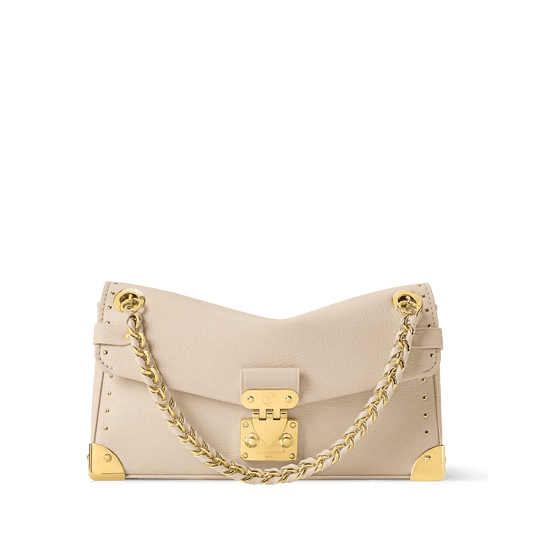 Trunkie East-West Calfskin Leather Almond Baguette Bag