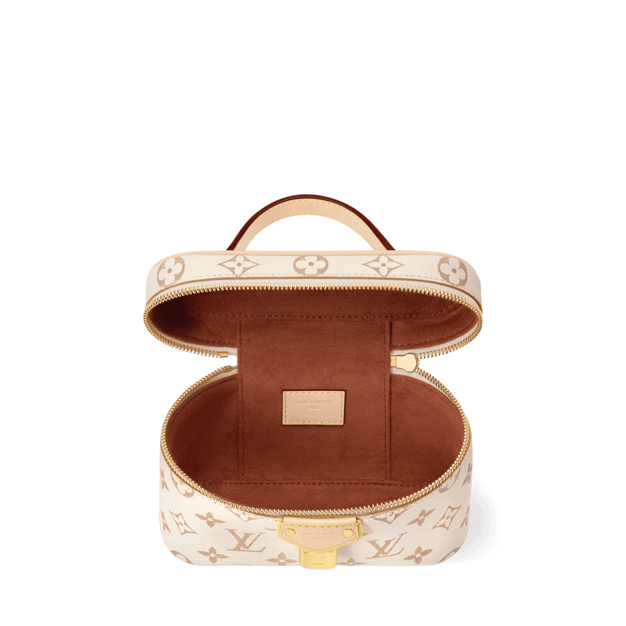 Vanity Chain Pouch Monogram Dune Canvas Chain Wallet