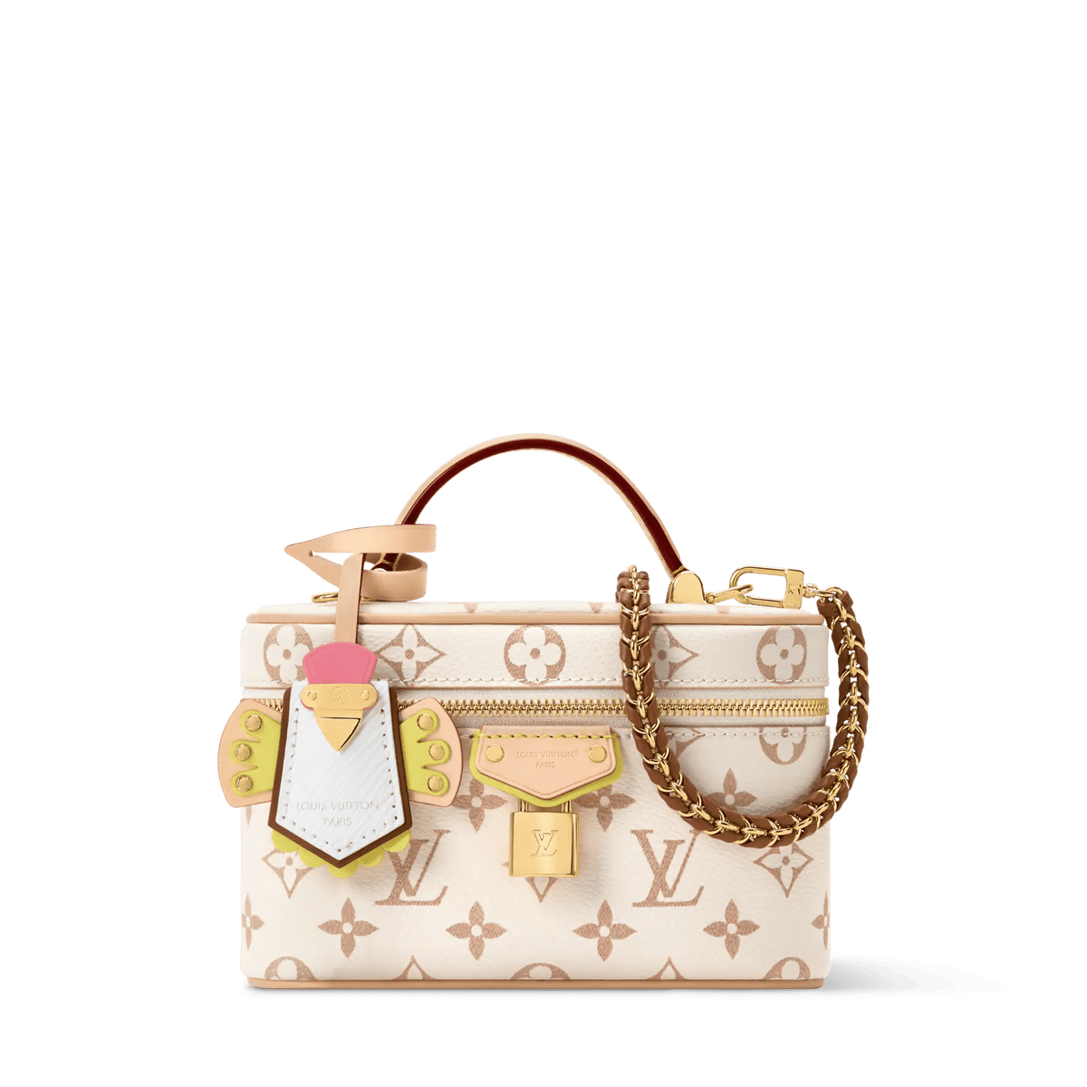 Vanity Chain Pouch Monogram Dune Canvas Chain Wallet