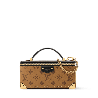 Vanity Pouch Trunk Monogram Reverse Canvas Chain Wallet