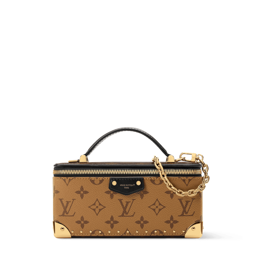 Vanity Pouch Trunk Monogram Reverse Canvas Chain Wallet