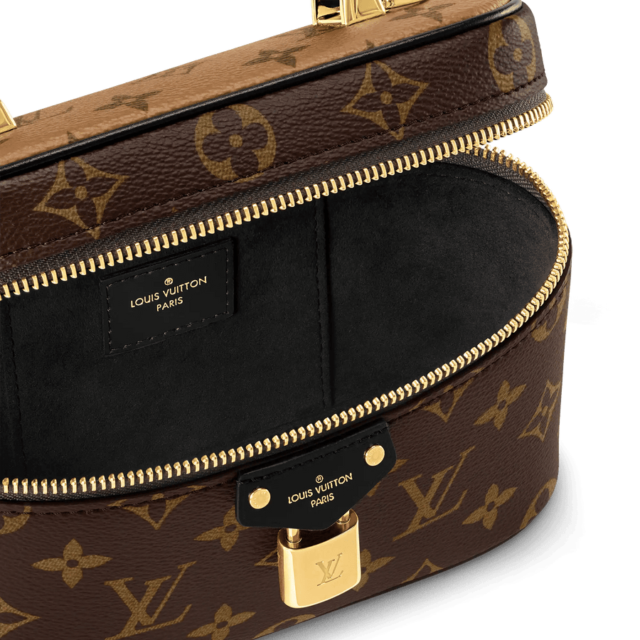 Vanity Chain Pouch Monogram Coated Canvas Nano Bag